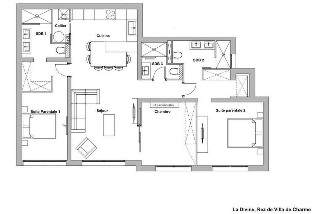 Rez De Villa De Charme-Piscine-3 Chambres 6 Pers Saint-Raphaël エクステリア 写真